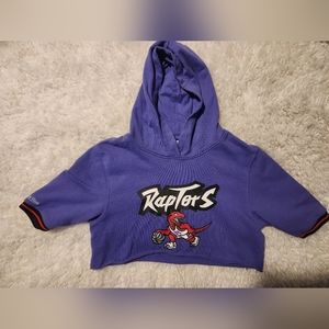 Mitchell & Ness cropped French Terry Raptors hoodie